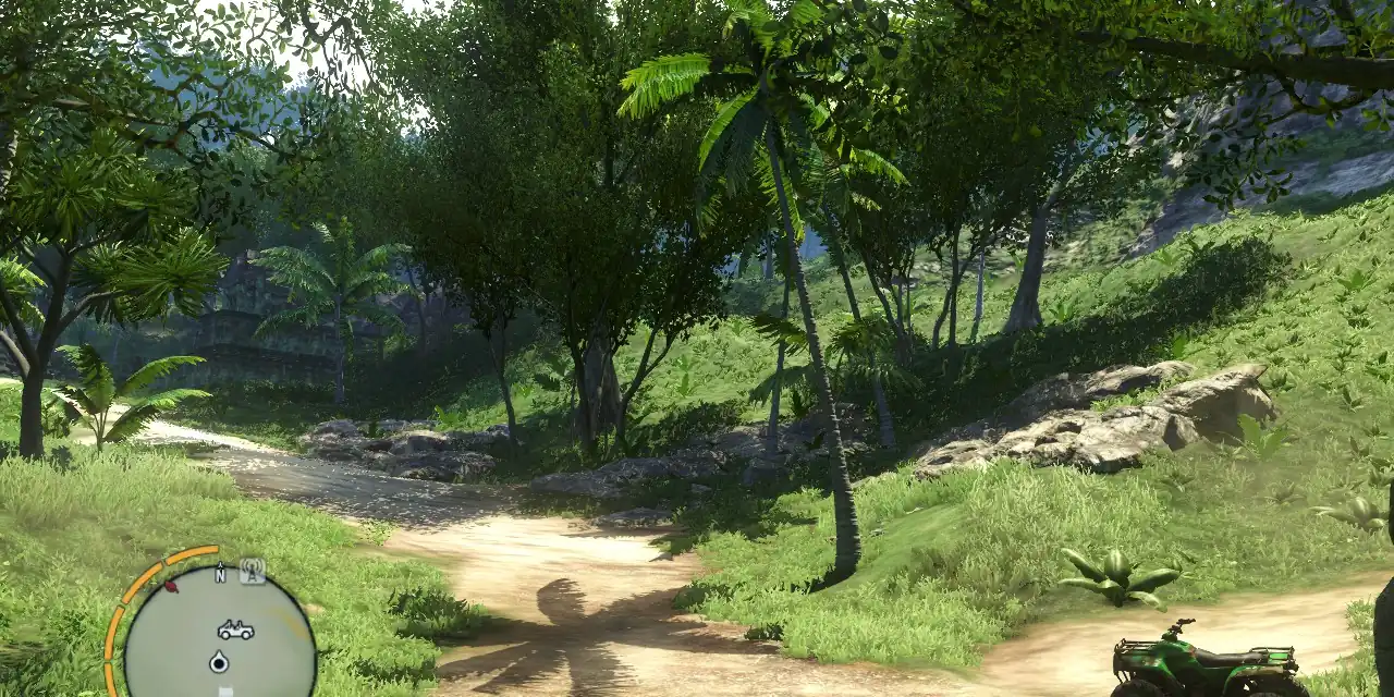 Strolling on the island