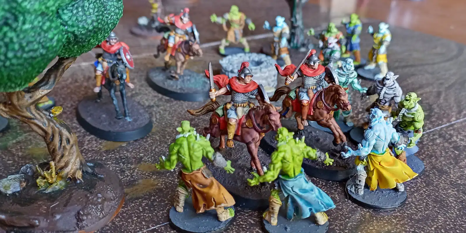 Romans surrounded by orcs
