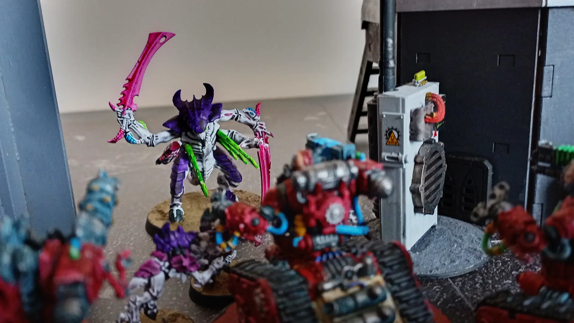 Tyranids battle over an objective against Kataphron Breachers